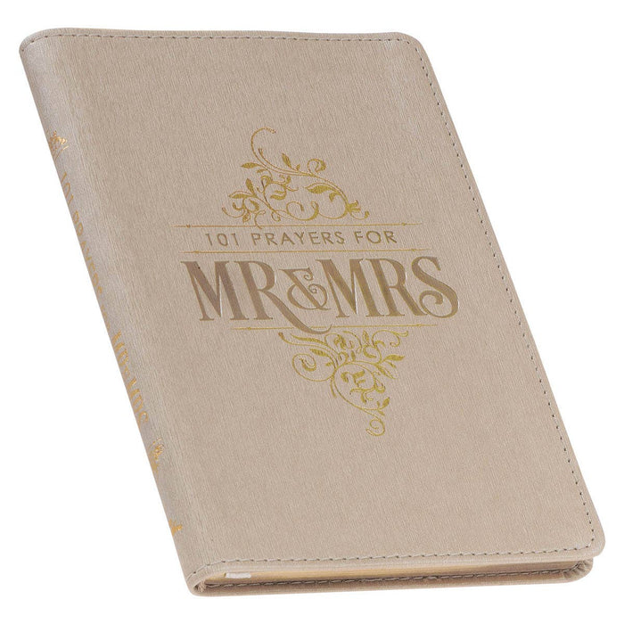 "101 Prayers for Mr. & Mrs." Faux Leather Devotional