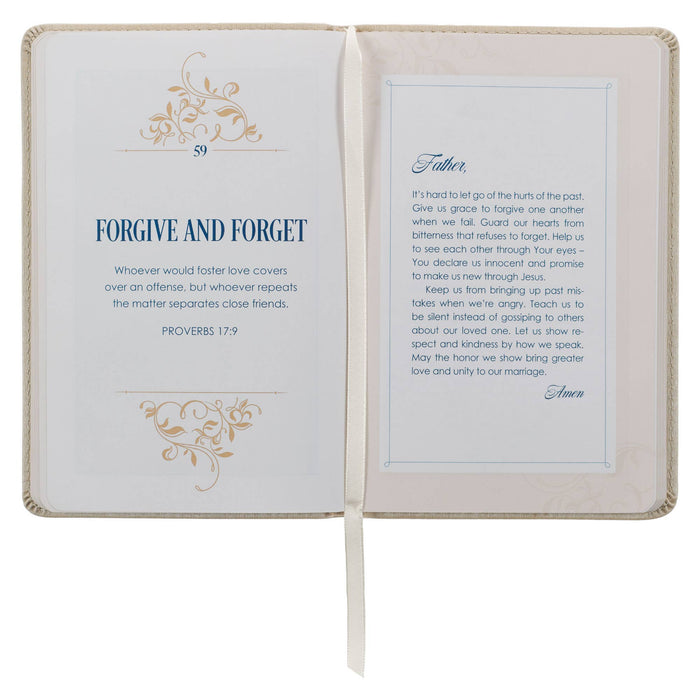 "101 Prayers for Mr. & Mrs." Faux Leather Devotional