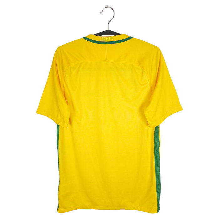 2016-17 Brazil Home Shirt - back view