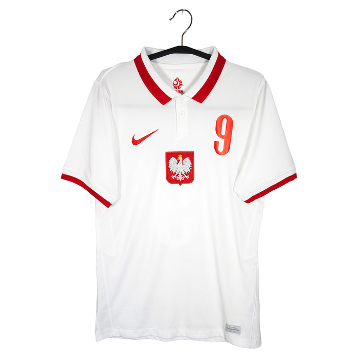 2020-21 Poland Home Shirt Lewandowski #9 - front view