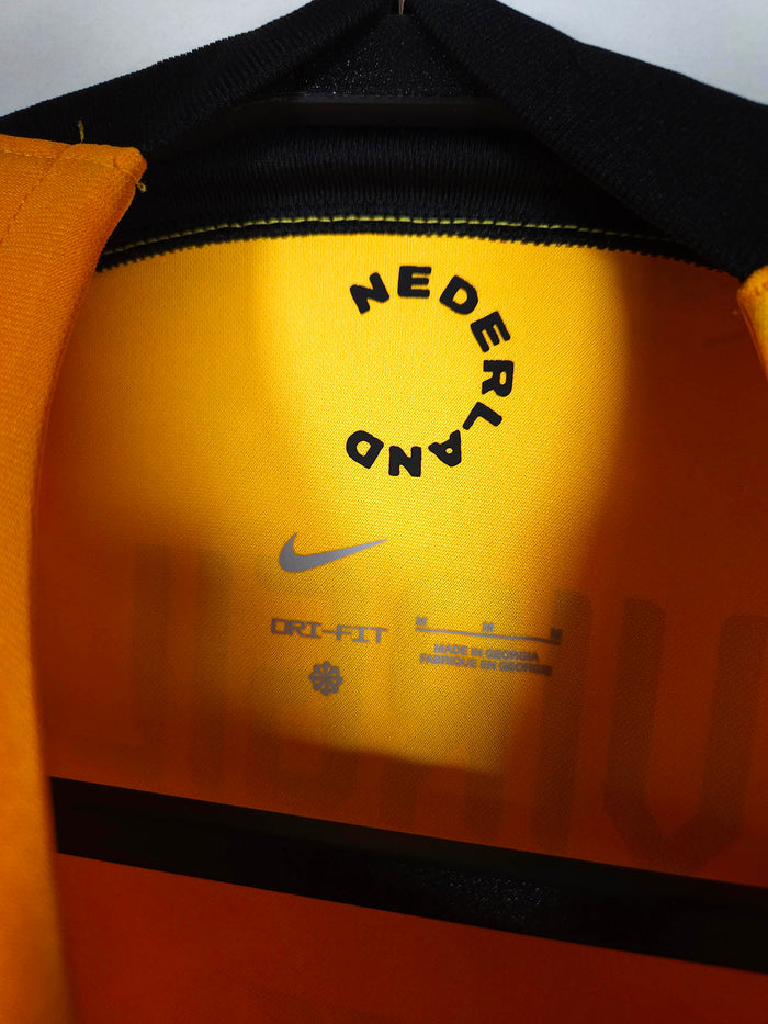 2022-23 Netherlands Home Shirt Virgil #4 - detailed view