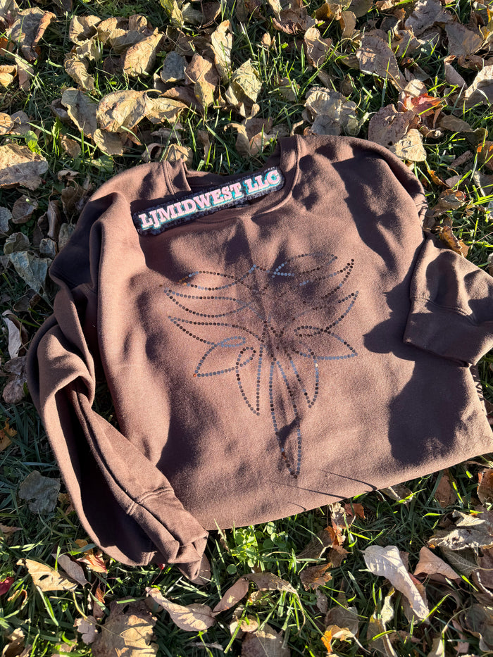 Boot Stitch Spangle Crew