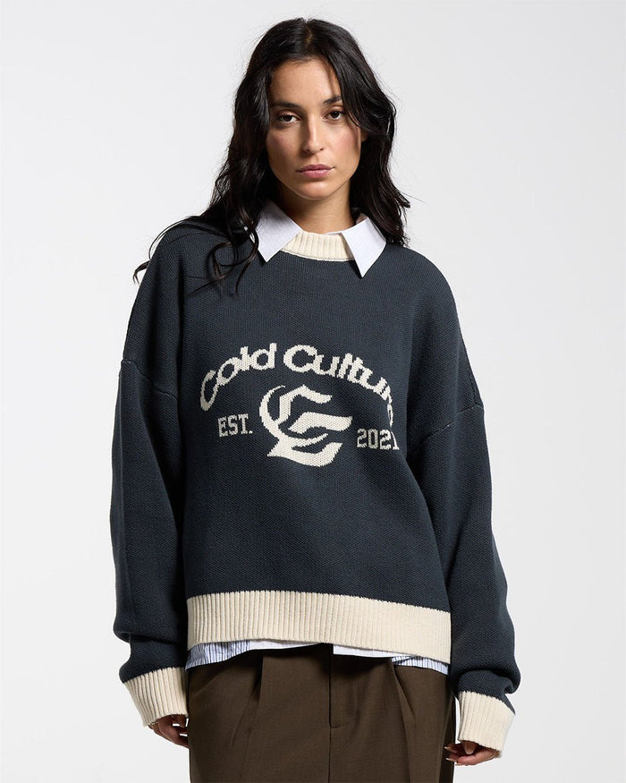 ACADEMY KNITWEAR INDIA INK - COLD CULTURE #woman