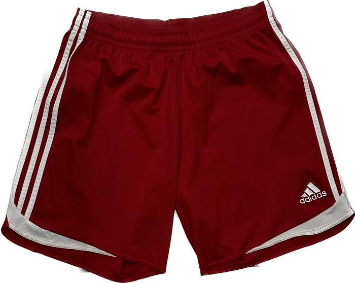 Adidas 3 Stripes Red and White Shorts