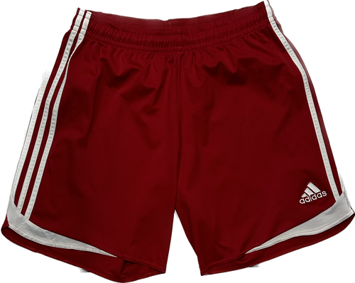 Adidas 3 Stripes Red and White Shorts