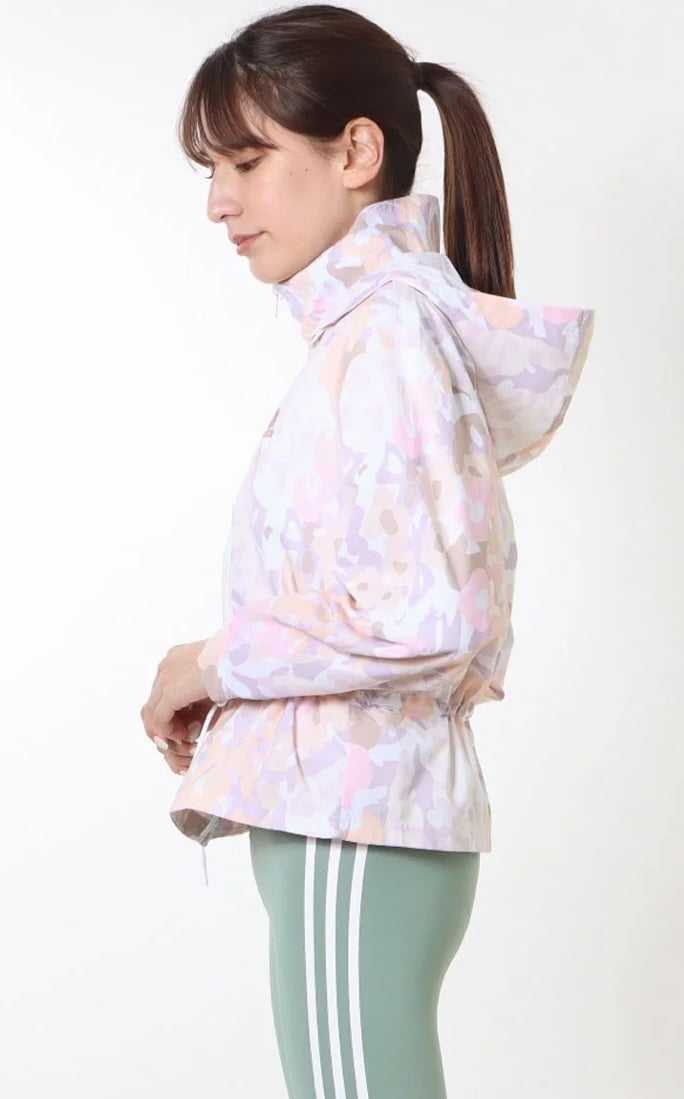 Adidas Graphic Windbreaker White Pink IC0555