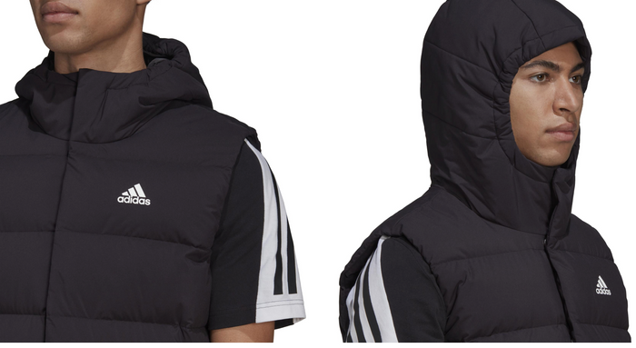 Adidas Helionic Hooded Down Vest - Black  HG6277