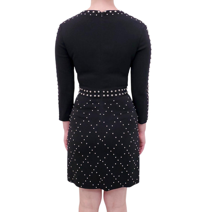 A.L.C. BLACK CUT OUT STUDDED DRESS - SIZE 0