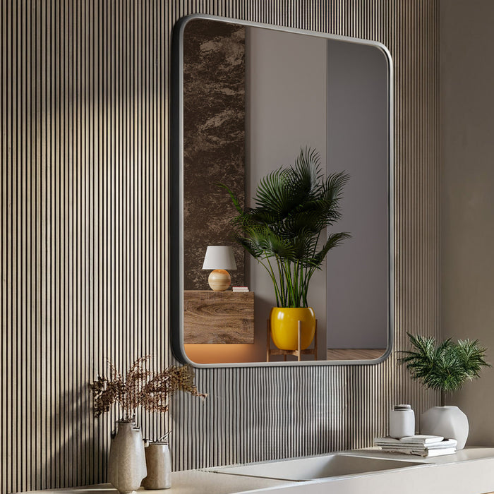 Aluminum Frame Mirror - Rectangle Shape 70cm x 50cm - TR 133