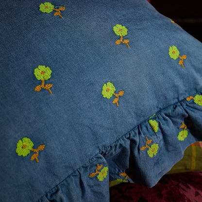 Anneliese Ruffle Pillowcase - Peridot Standard