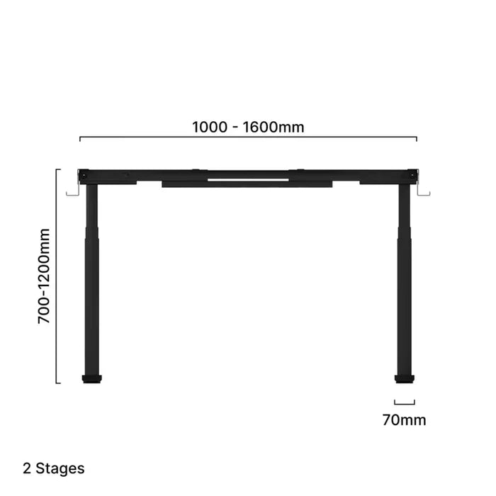ARORA Standing Desk Pro Duo Two Stage - Frame Only