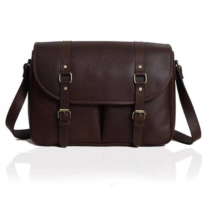 Athena Leather Messenger