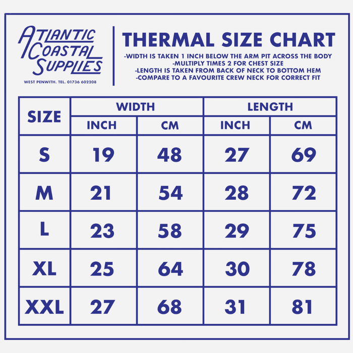 Atlantic Coastal Supplies Standard Thermal - Cream