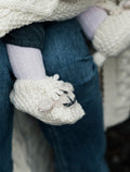 Baby Shepley Aran Booties - White #color-white