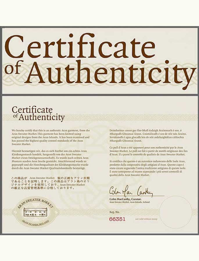 Certificate Of Authenticity