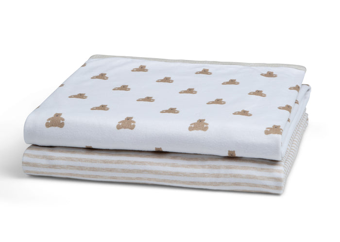 Tan Teddy Bears & Stripes (2407)