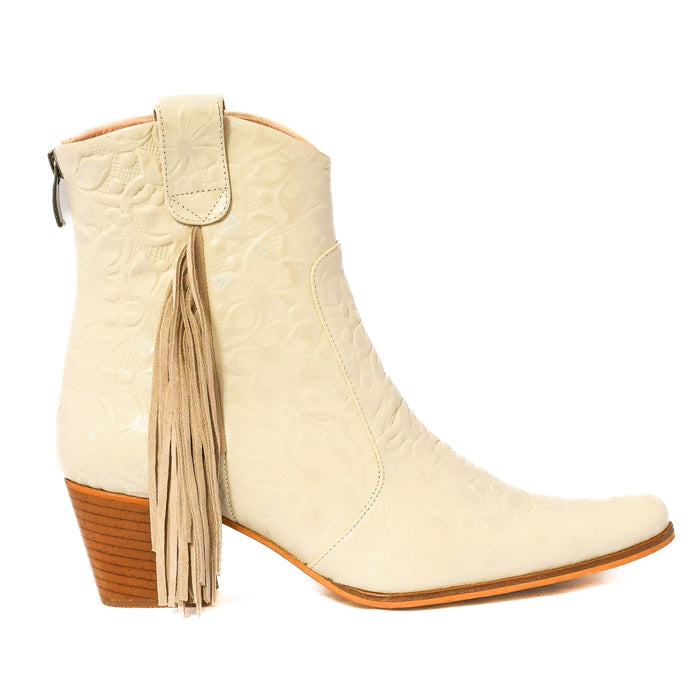 Bali Pearl Fringe Bootie