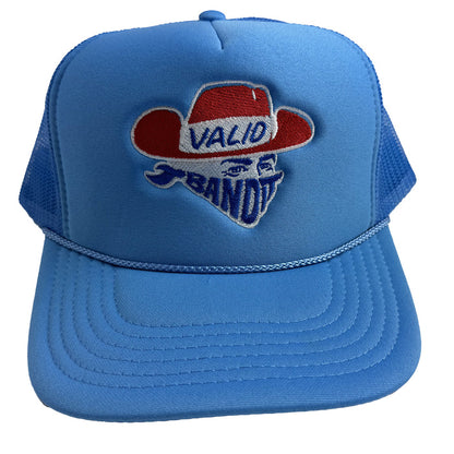 Bandit Light Blue Trucker Hat W/ Red and Royal Stitch