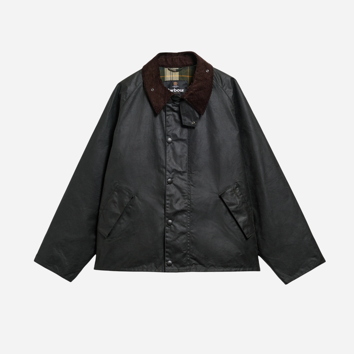 Barbour Transport Wax Jacket - Sage Olive