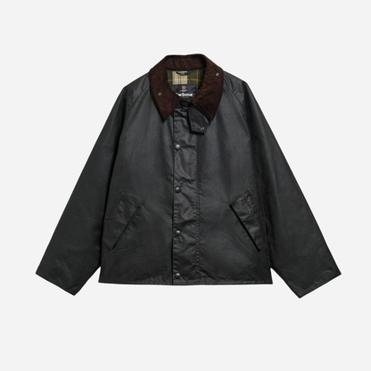 Barbour Transport Wax Jacket - Sage Olive