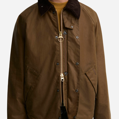 Barbour Transport Wax Jacket- Sand