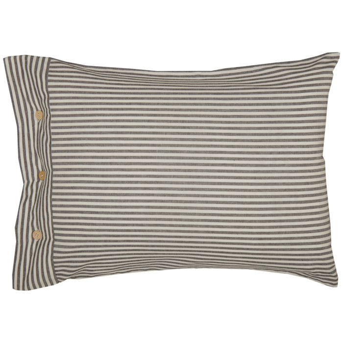 Barn Gray & White Ticking Sham-Lange General Store