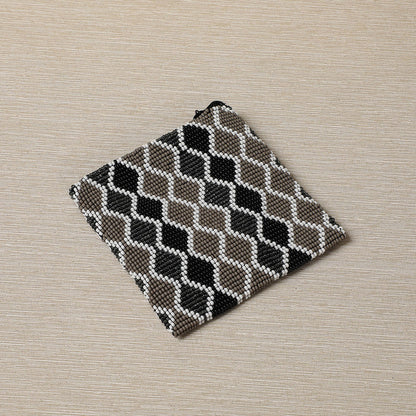 Beaded square coin purse