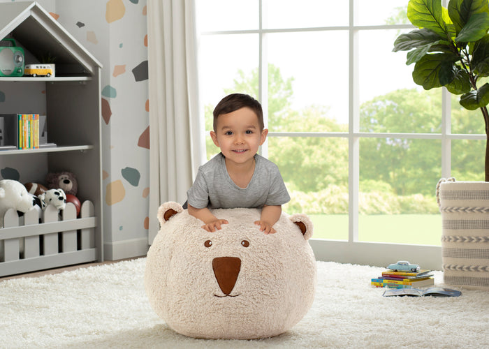 Cream Sherpa with Brown Leather (5047)