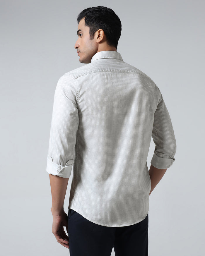 Beige Printed Shirt - Elver