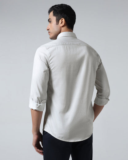 Beige Printed Shirt - Elver