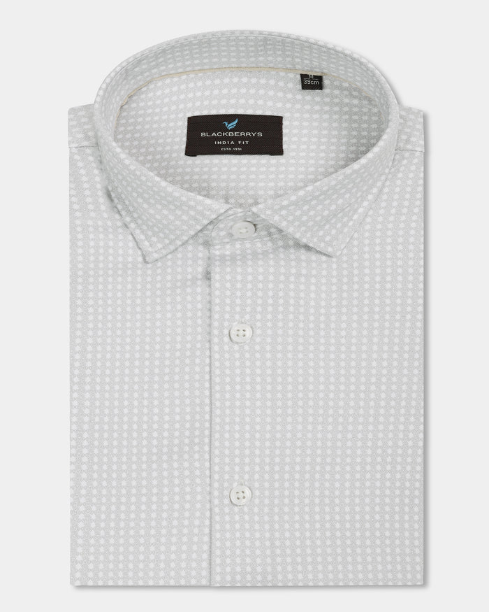 Beige Printed Shirt - Elver
