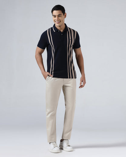 Beige Solid Khakis - Pine