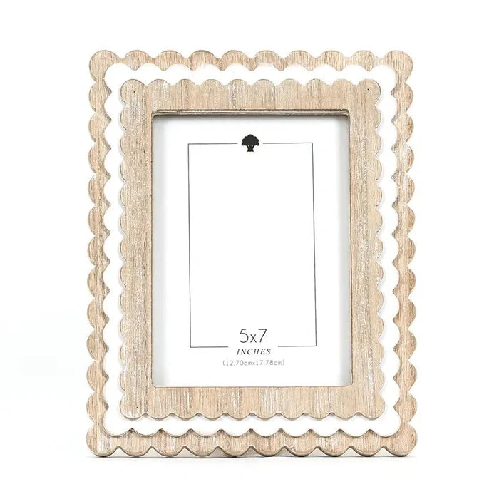 Beige Wood Picture Frame 8 x 10 Layered - Potpourri Gift Shop