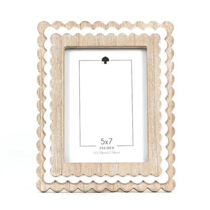 Beige Wood Picture Frame 8 x 10 Layered - Potpourri Gift Shop