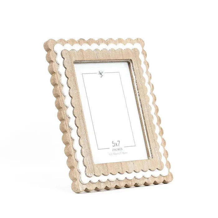 Beige Wood Picture Frame 8 x 10 Layered - Potpourri Gift Shop
