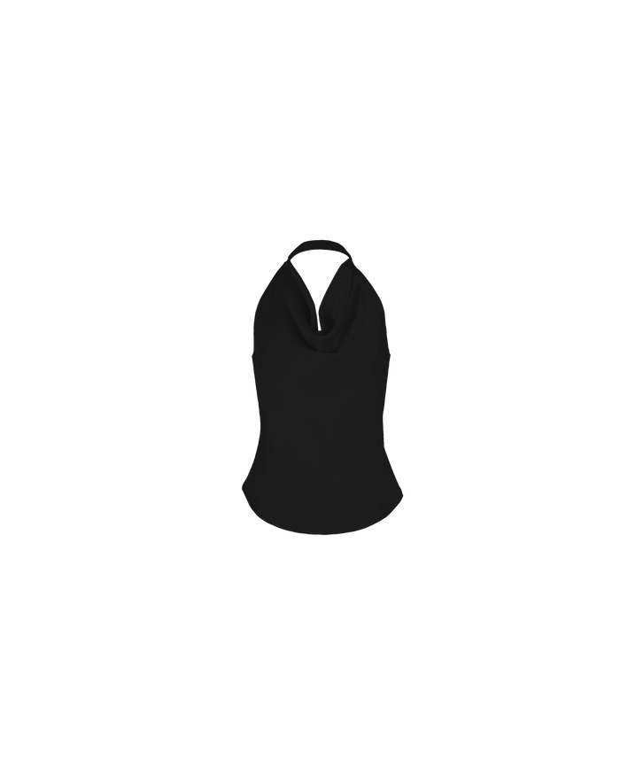 BENTEN HALTER TOP BLACK