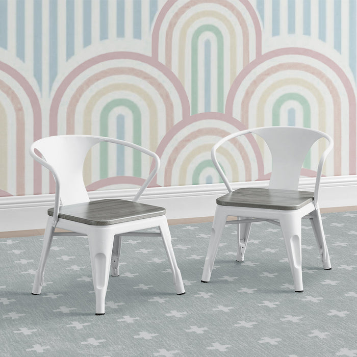 White with Grey Barnboard (153)