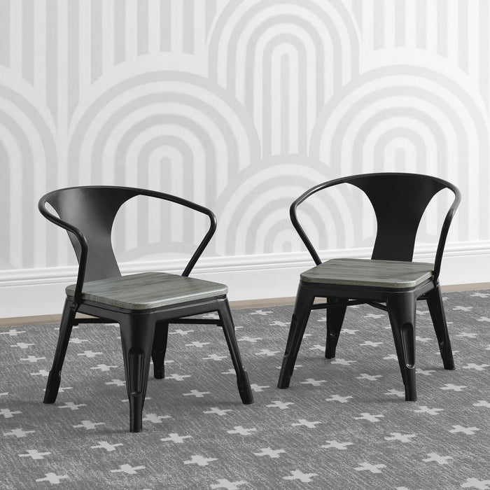 Black with Grey Barnboard (1438)