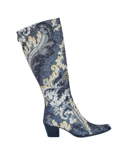 Black and Gold Knee High