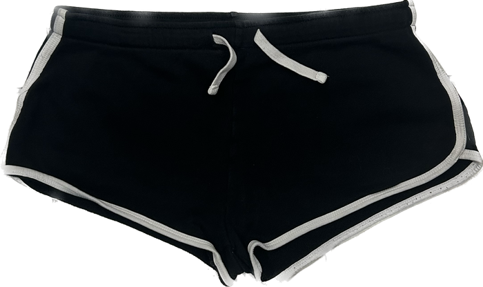 Black Cotton Booty Shorts