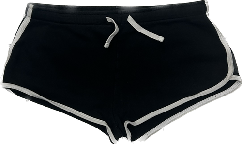 Black Cotton Booty Shorts