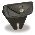 Black motorcycle windshield tool bag