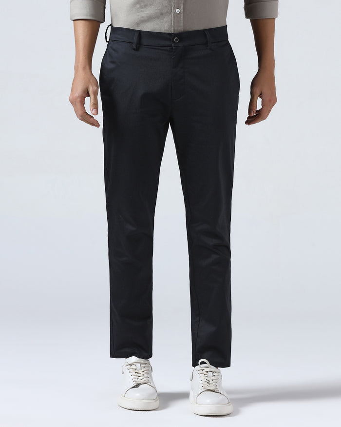 Black Non Iron Solid Khakis - Cypres