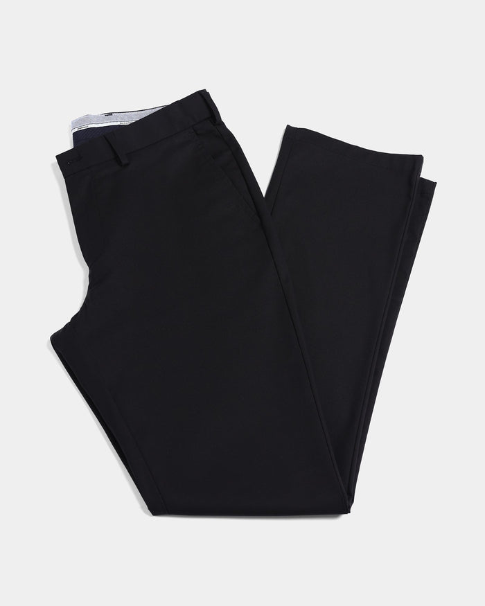 Black Non Iron Solid Khakis - Maple