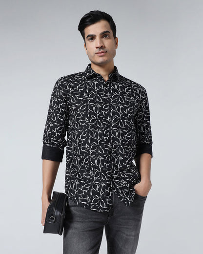 Black Printed Shirt - Marcen
