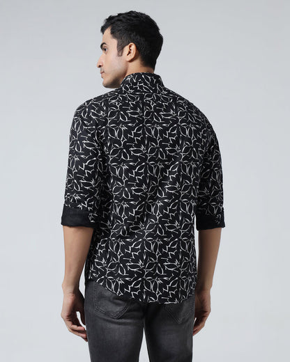 Black Printed Shirt - Marcen