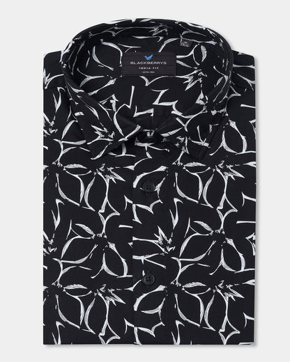 Black Printed Shirt - Marcen