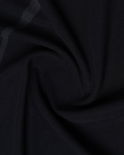 Black TechPro Printed Polo - Snape