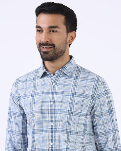 Blue Check Shirt - Farlen