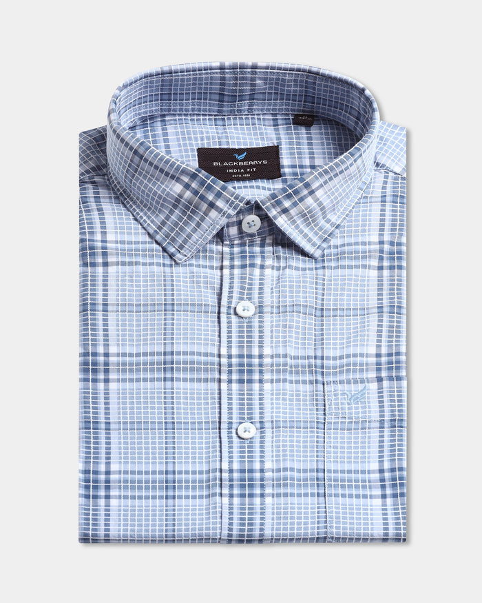 Blue Check Shirt - Farlen